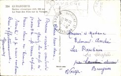 CPA Gerardmer Health resort the Bridge of the Fairies on Vologne