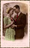 CPA Fantaisie Couple Femme