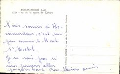 CPA Rocamadour seen of the road of Cahors