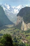 CPSM Lauterbrunnen mit Grosshorn und Breithorn