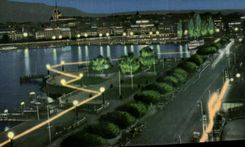 CPSM Geneva Seen of night