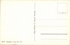 CPSM Geneva Seen of night