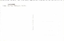 CPA Lausanne La Tour Metropole Bel Air