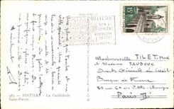 CPA Poitiers the Cathedral Saint Pierre