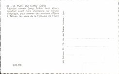 CPA the Bridge Of Gard Roman Aqueduct