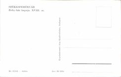 CPA Szekesfehervar Zichy haz Kapuja Hungary Hongrie