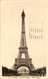 CPA Paris La Tour Eiffel Tower