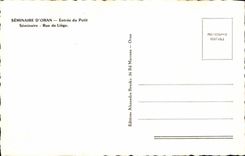 CPA Seminar D' Oran Entrance of the Small Seminar Street of Liege