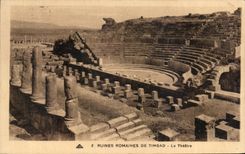 CPA Roman ruins De Timgad the Theater