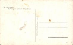 CPA Lourdes the Virgin and the Miraculous Cave