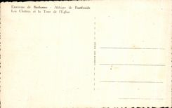 Abadia de CPA Narbonne de los claustros de Fontfroide y la torre de I Eglsie