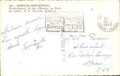 Santo Bernard de CPA Menthon los dientes del lago annecy del lanfon y del hilandero