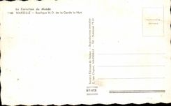 CPA Le Carrefour du Monde Marseille Basillque de la garde la nuit