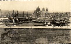 CPA Marseille Bassin de la Joliette et Cathedrale Bateau