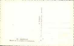 CPA Marseille Bassin de la Joliette et Cathedrale Bateau