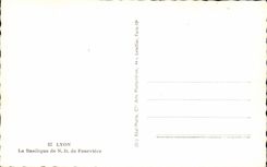 CPA Lyon the Basilica of Fourviere