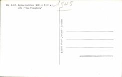 CPA Luz Fortifiee Church known as of Templiers