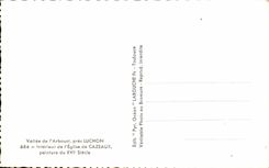 CPA Valley of Arboust close Interior Luchon of the Church of Cazeaux Painting Century