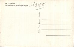 CPA Lourdes the Basilica and the Breton Martyrdom