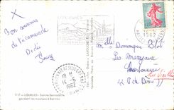 CPA Souvenir Of Lourdes Sheep