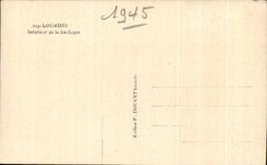 CPA Lourdes Interior of the Basilica