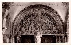 CPA Vezelay Basilica of the Madeleine the Gate of Narthex