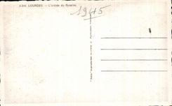 CPA Lourdes Entrance Of the Rosary