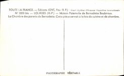CPA All France Jove Pau Lourdes Malson Palaernelle De Bernadette Soubirous