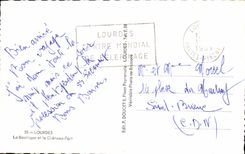 CPA Lourdes the Basilica And the Castle Fort