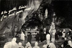 CPA Lourdes the Miraculous Cave