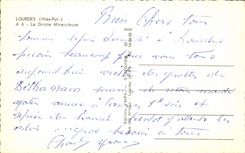 CPA Lourdes the Miraculous Cave