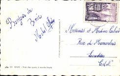 CPA Binic Vue of the quays has high tide Boats