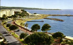 CPA Cannes the Walk of the Small cross In the content the Casino of the Palm Beach and