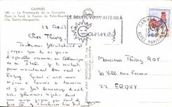 CPA Cannes the Walk of the Small cross In the content the Casino of the Palm Beach and