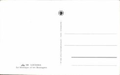 CPA Lourdes the Basilica and Mountains