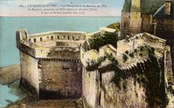 CPA the Mount St Michel Walls and the Bastion of the East This Bastion built at the century by Robert Joliver