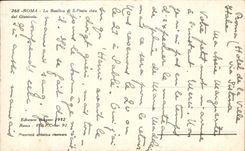 Fraude Gianicolo de CPA Roma Basilica di S Pedro Vista