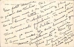 Lamina de angel Cordile de la casa de senorio de Delle CPA Roma