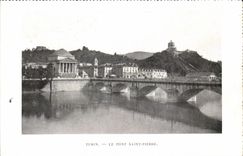 CPA Turin the Bridge Saint Pierre