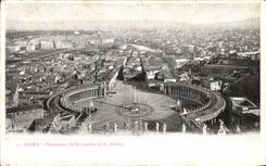 El panorama de CPA Roma pavimento a Cupula Di Pedro