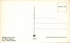 CPA Roma Basilica Di Paolo