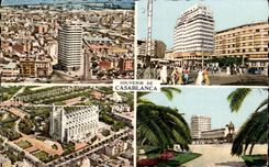 CPA Souvenir Of Casablanca Morocco Place French Revolution Places France Church of the Sacring Heart Places Lyautey