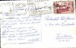 CPA Souvenir Of Casablanca