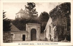 CPA Solesmes Entrance of the Abbey Pierre Saint