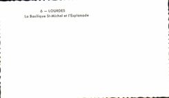 CPSM Lourdes the Basilica St Michel and the Esplanade