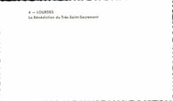 CPSM Lourdes the Blessing of Very Saint the Sacrament