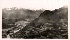 CPSM Lourdes Seen of the Peak of Jer the Valley of Argeles and the Chain of the Pyrenees