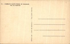 CPA the Abbey Saint Pierre De Solesmes Seen Of North East