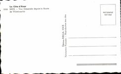 CPA la dimension “Niza de la vision azul desde el camino De Villefranche