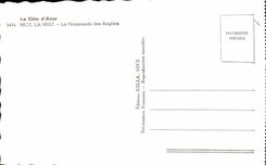 CPA la dimension Niza del azul la noche la caminata del ingles